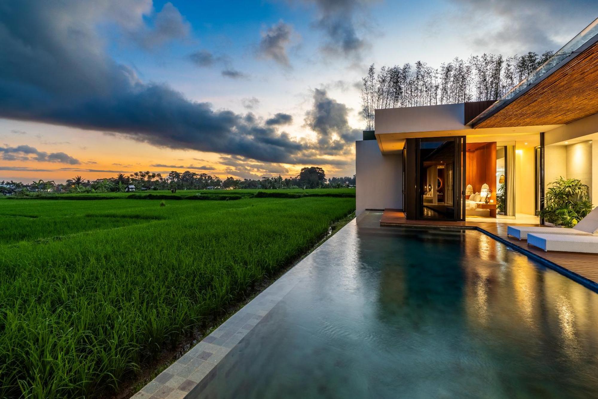 Green Flow Ubud Villas I Chambre photo