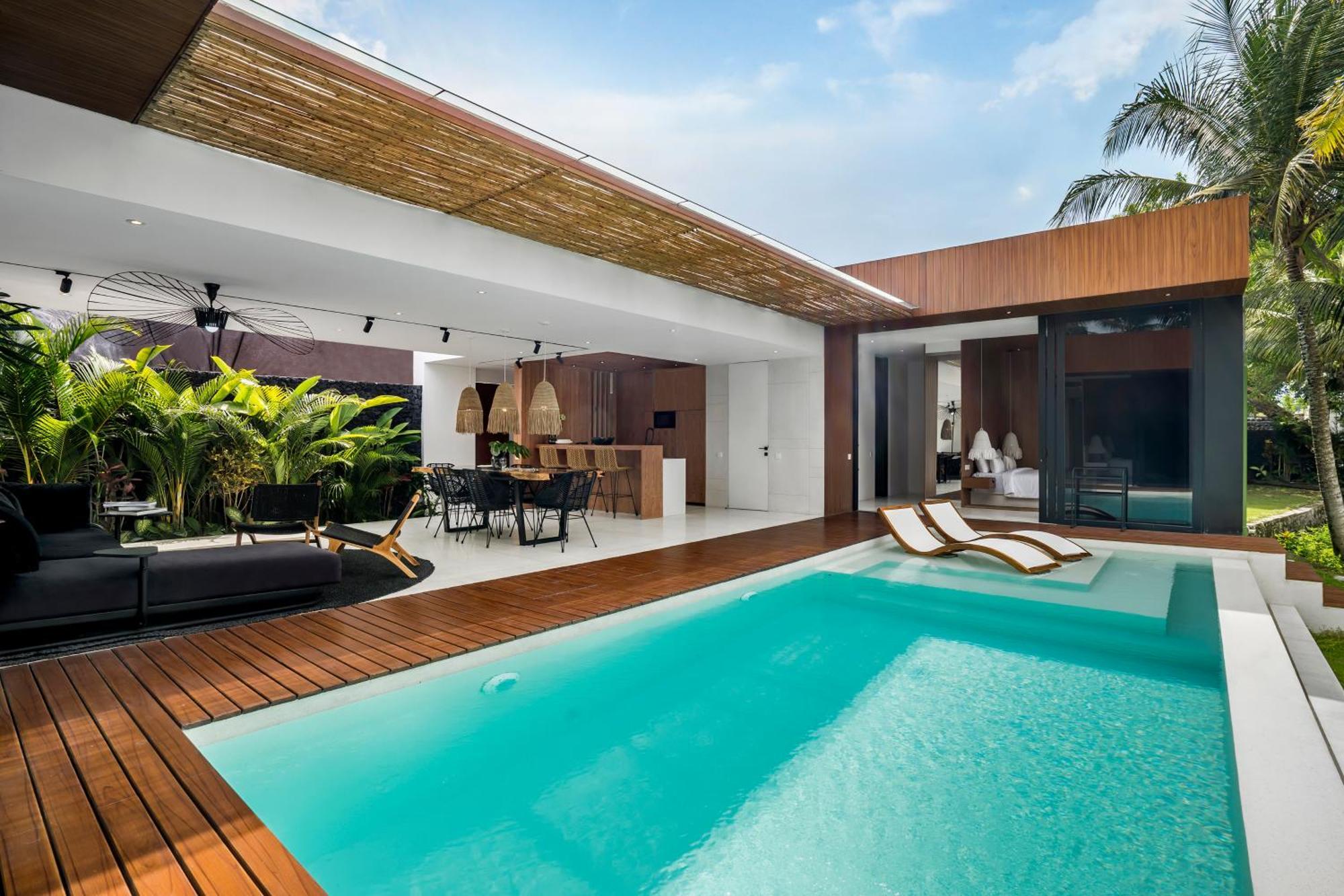 Green Flow Ubud Villas I Chambre photo
