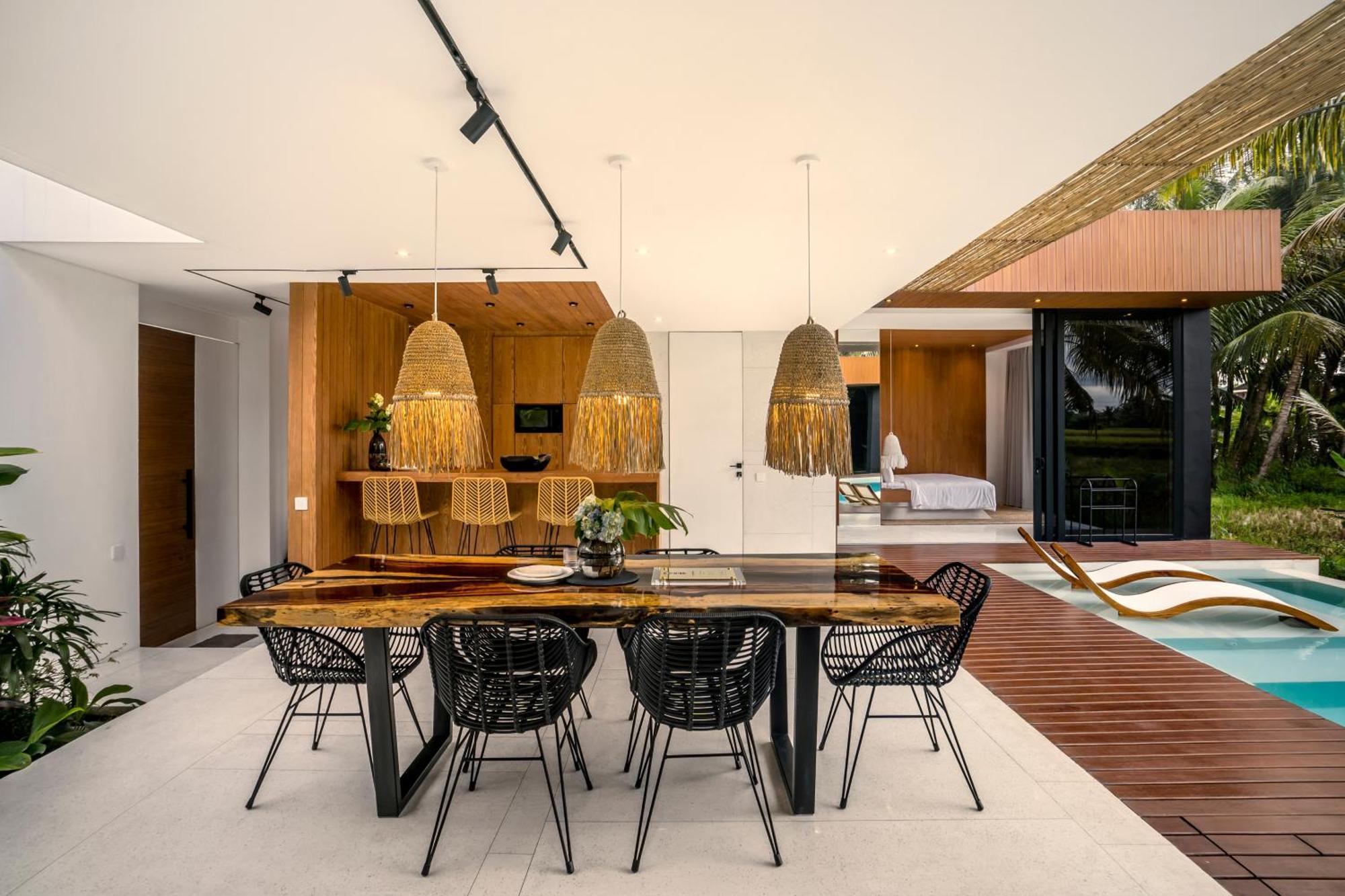 Green Flow Ubud Villas I Chambre photo