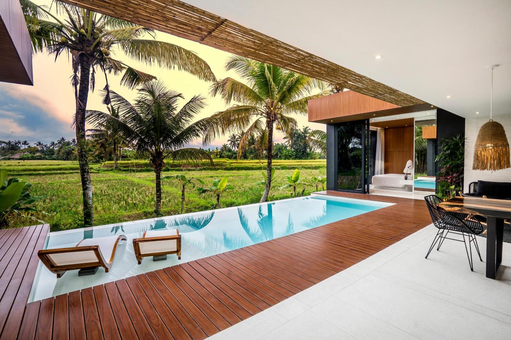 Green Flow Ubud Villas I Chambre photo