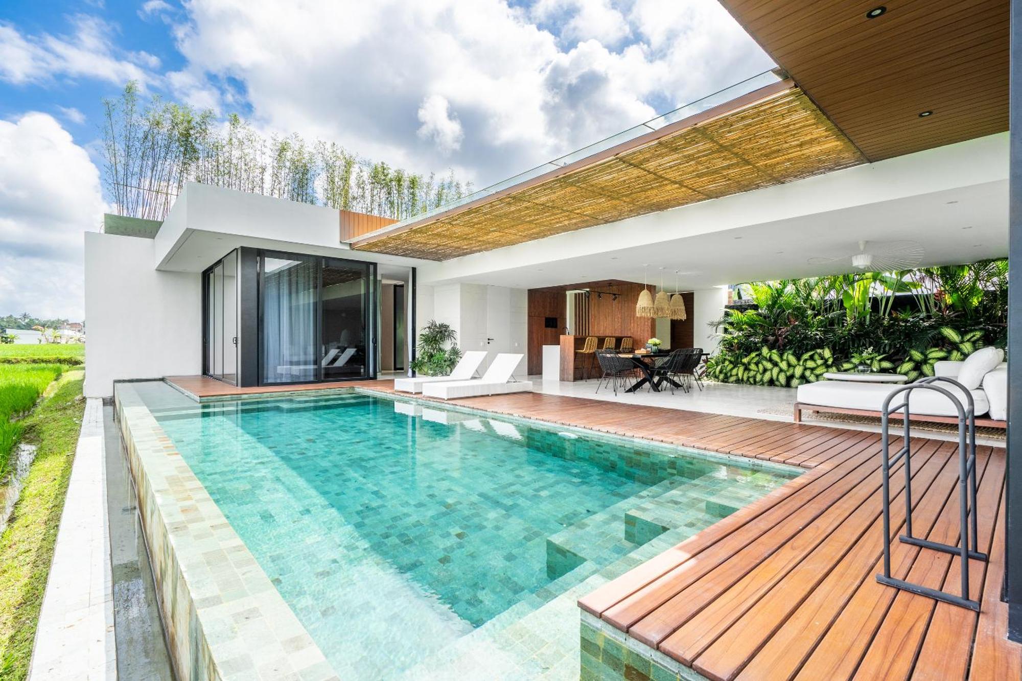 Green Flow Ubud Villas I Chambre photo