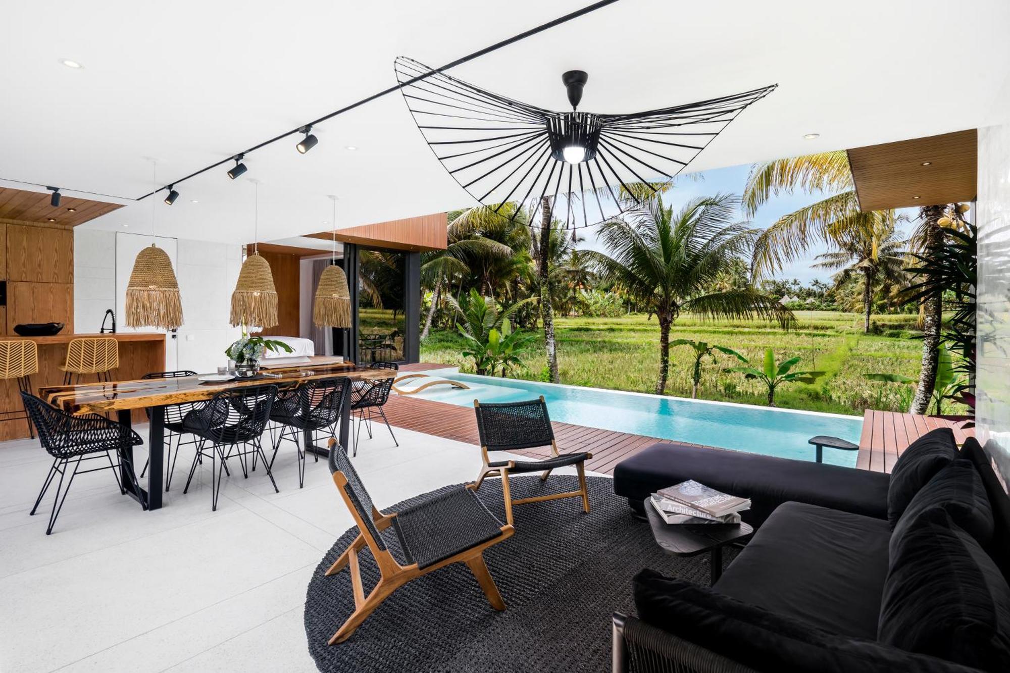 Green Flow Ubud Villas I Chambre photo